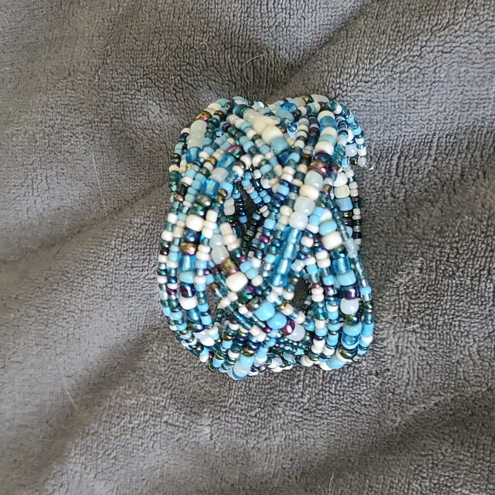 Beaded cuff bracelet
